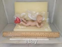Ashton Drake Calendar Babies (1995) Porcelain Dolls, Wooden Perpetual Calendar