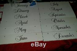 Ashton Drake Calendar Babies Complete Set of 12 Doll Months and Calendar