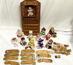 Ashton Drake Calendar Babies Complete Set of 12 Dolls w Boxes #'s Month Plaques