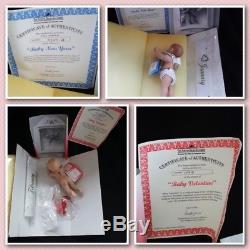 Ashton Drake Calendar Babies Display Wooden Perpetual Calendar 12 Dolls 1995
