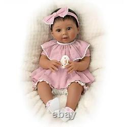 Ashton-Drake Camila Lifelike Baby Doll In Custom Outfit by Sherry Rawn 17-inches