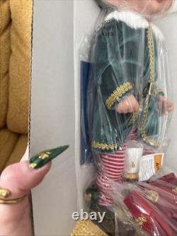 Ashton-Drake Charlie the Christmas Elf Doll with Candle & Stocking Brand New VTG