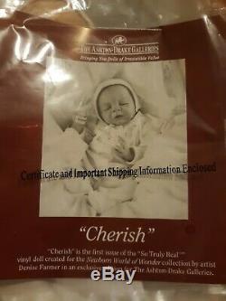 Ashton Drake Cherish Doll In Box Lifelike Takes A Pacifier