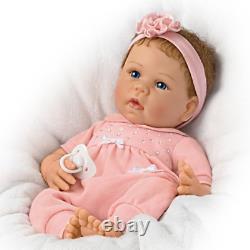 Ashton-Drake Chloe Coos RealTouch Vinyl Interactive Baby Doll