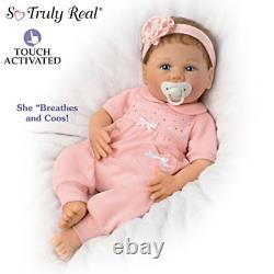 Ashton-Drake Chloe Coos RealTouch Vinyl Interactive Baby Doll NEW