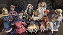 Ashton Drake Christmas Nativity Scene COMPLETE! 1993/1994 10 Dolls Set