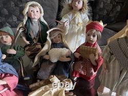 Ashton Drake Christmas Nativity Scene COMPLETE! 1993/1994 10 Dolls Set