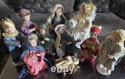 Ashton Drake Christmas Nativity Scene COMPLETE! 1993/1994 10 Dolls Set