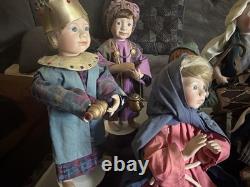 Ashton Drake Christmas Nativity Scene COMPLETE! 1993/1994 10 Dolls Set