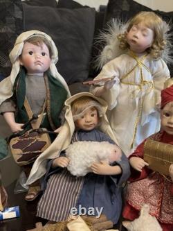 Ashton Drake Christmas Nativity Scene COMPLETE! 1993/1994 10 Dolls Set