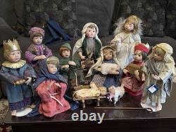 Ashton Drake Christmas Nativity Scene COMPLETE! 1993/1994 10 Dolls Set