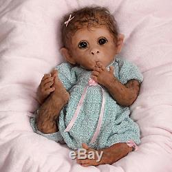 Ashton Drake Clementine Needs A Cuddle Baby Monkey Doll By Linda Murray NEW NIB
