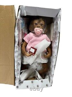 Ashton Drake Coco Bundles Of Love Vinyl Realistic Baby Monkey Doll 16 WithCert