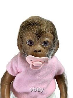 Ashton Drake Coco Bundles Of Love Vinyl Realistic Baby Monkey Doll 16 WithCert