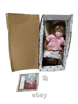 Ashton Drake Coco Bundles Of Love Vinyl Realistic Baby Monkey Doll 16 WithCert