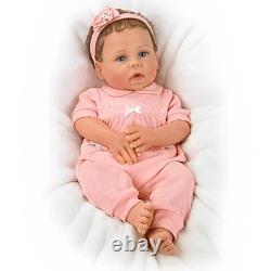 Ashton Drake Cooing Chloe Interactive Silicone Baby Girl Doll Linda Murray 18