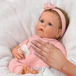 Ashton Drake Cooing Chloe Interactive Silicone Baby Girl Doll Linda Murray 18