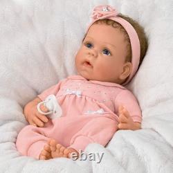 Ashton Drake Cooing Chloe Interactive Silicone Baby Girl Doll Linda Murray 18