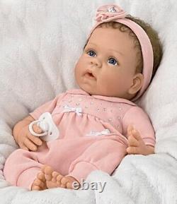 Ashton Drake Cooing Chloe Interactive Silicone Baby Girl Doll Linda Murray 18