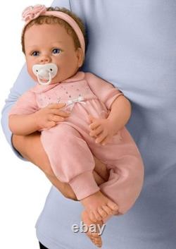 Ashton Drake Cooing Chloe Interactive Silicone Baby Girl Doll Linda Murray 18