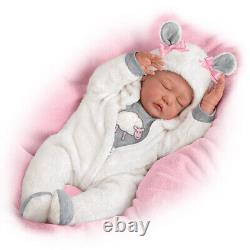 Ashton Drake Counting Sheep Weighted Poseable Lifelike Baby Doll by Marissa May