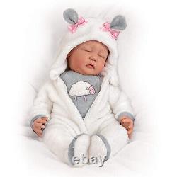 Ashton Drake Counting Sheep Weighted Poseable Lifelike Baby Doll by Marissa May