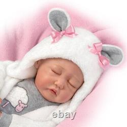 Ashton Drake Counting Sheep Weighted Poseable Lifelike Baby Doll by Marissa May