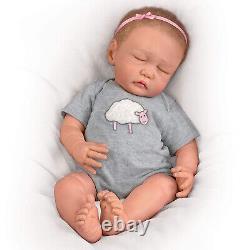 Ashton Drake Counting Sheep Weighted Poseable Lifelike Baby Doll by Marissa May