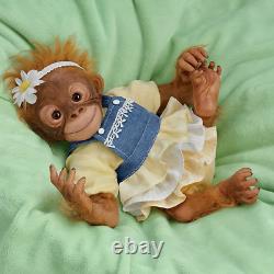 Ashton Drake Darling Daisy Monkey So Truly Real Weighted Newborn Baby Doll 12