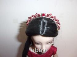 Ashton Drake Delilah Noir Doll Wearing Custom Outfit Queen Of Hearts Look