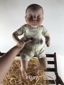 Ashton Drake Dianna Effner Jesus Birth of a Savior Doll in Manger SUPER RARE