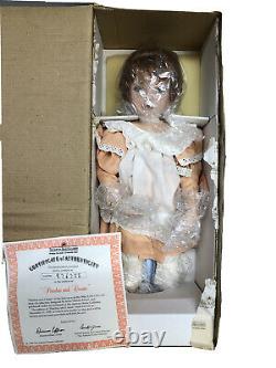 Ashton Drake Dianna Effner Peaches And Cream Porcelain Dol, COA, Tag, New in Box