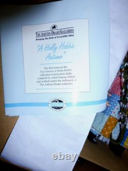 Ashton Drake / Dianna Effner Porcelain & Cloth A Holly Hobbie Autumn WithCOA