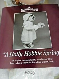Ashton Drake / Dianna Effner Porcelain & Cloth A Holly Hobbie Spring With Coa