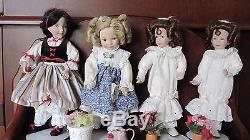 Ashton Drake/Dianna Effner's Storybook Dolls Set of 11 and Display Shelf