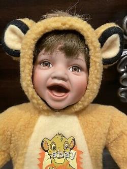 Ashton Drake Disney Lion King Such Fun Being Simba Boy Porcelain Doll Rare
