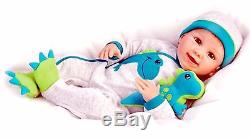 Ashton Drake Doll Ryan And Rex lifelike Weighted Baby Doll With Dinosaur