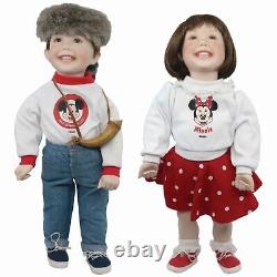 Ashton Drake Dolls 90s First Day at Walt Disney World Collection Boy & Girl