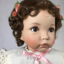 Ashton Drake EMILY Porcelain Doll Sculpted by Dianna Effner with Stand 15 in