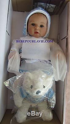 Ashton Drake ESKIMO KISSES Baby Doll With Touch-Activated Bear by Sherry Rawn