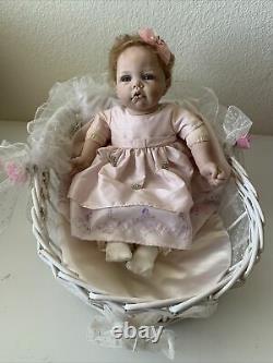 Ashton Drake Elly Knoops Disney Pretty As a Princess Lifelike Baby doll Basket