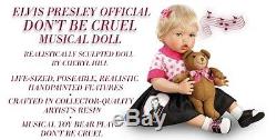 Ashton Drake Elvis Fan Don't Be Cruel Baby Girl Doll With Teddy B by Cheryl Hill