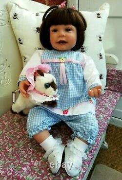 Ashton Drake Emma and Baby Boots Kitten Doll So Truly Real 22 Waltraud Hanl New