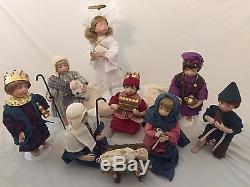 Ashton Drake Galeries Oh Holy Night Full 1993 9 Figurine Doll Set