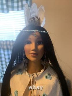 Ashton Drake Galleries 22 Bride Winter Moon Native Indian Sandra Bilotto