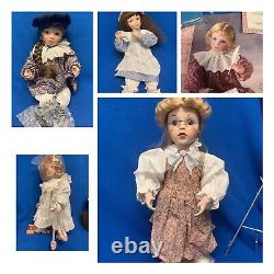 Ashton-Drake Galleries Beautiful Dreamers Set of 5 Porcelain Dolls