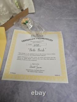 Ashton Drake Galleries Belle Bride Porcelain Doll New With COA & Box 76787