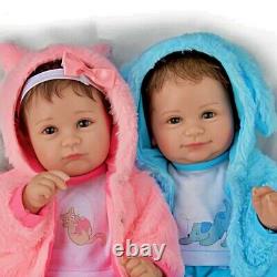 Ashton-Drake Galleries Built-In Best Friends Twin Baby Doll Set by Ping Lau 15