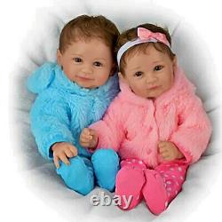 Ashton-Drake Galleries Built-In Best Friends Twin Baby Doll Set by Ping Lau 15