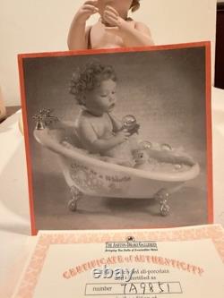 Ashton-Drake Galleries Clean as a Whistle 1995 Porcelain Doll, Bathtub